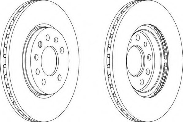 FERODO DDF491-1 Brake Disc